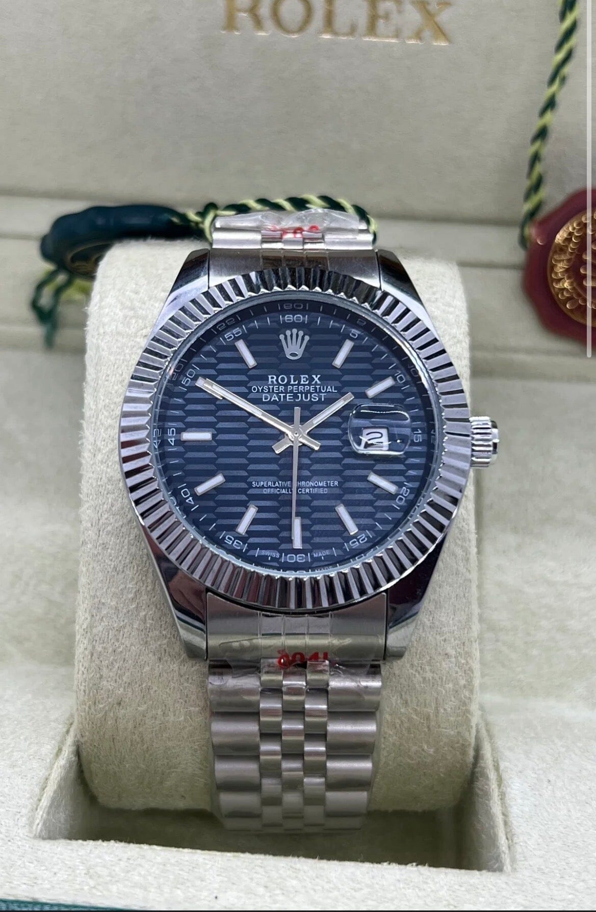 Datejust blue (style mécanique)