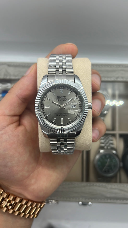 Rolex datejust silver