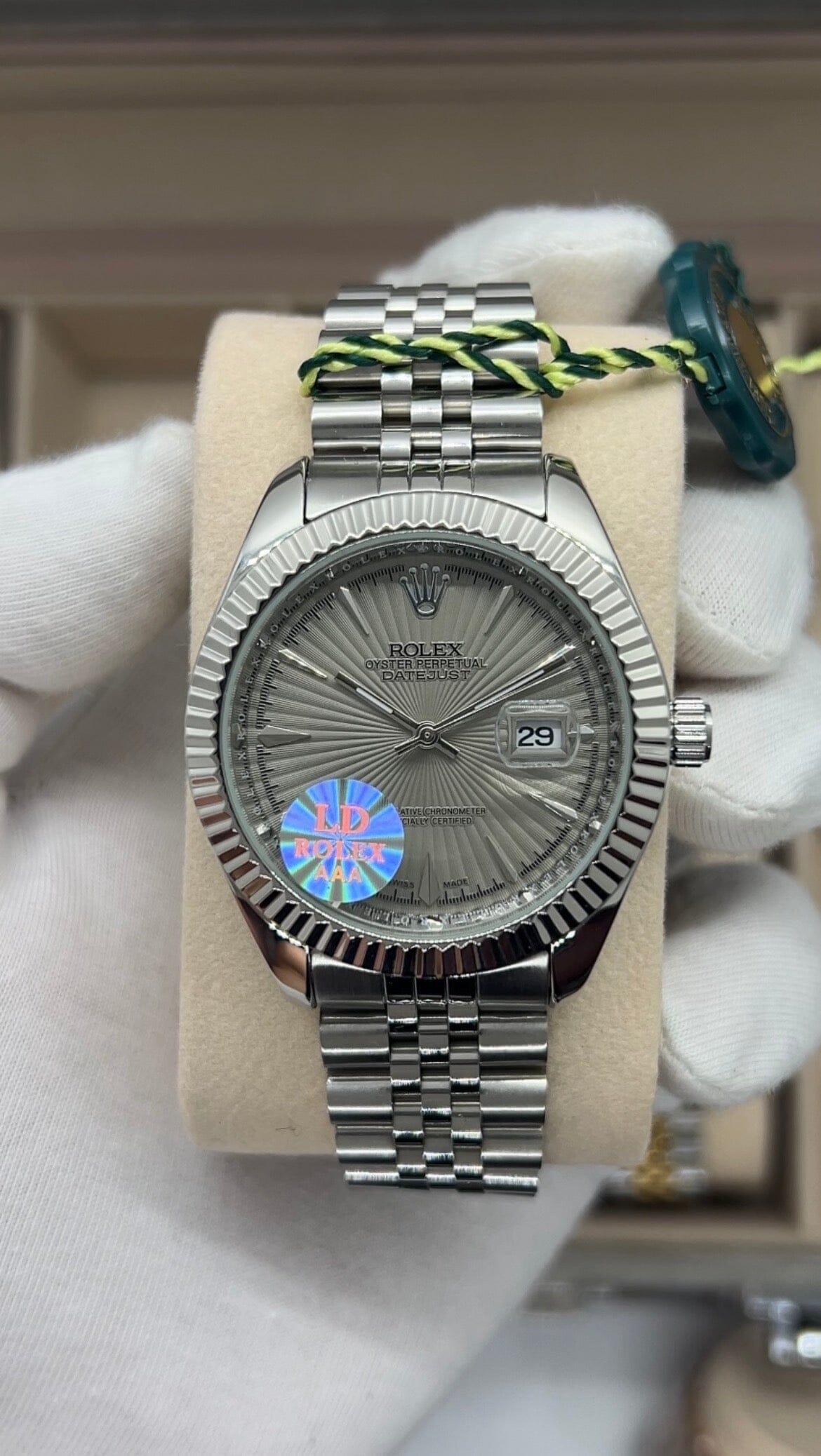 Rolex datejust silver